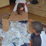  &ndash; Packing up medications, medical supplies, etc to take to Kroo Bay Clinic..…. © 2008 September NHA Media Photos, James B. Mansaray photographer.
