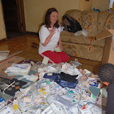  &ndash; Packing up medications, medical supplies, etc to take to Kroo Bay Clinic..…. © 2008 September NHA Media Photos, James B. Mansaray photographer.