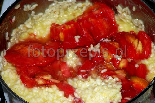 Risotto z grillowaną cukinią i pomidorami kuchnia wloska kuchnia wegetarianska kuchnia europejska przepis foto Risotto z grillowaną cukinią i pomidorami kuchnia wloska kuchnia wegetarianska kuchnia europejska przepis foto
