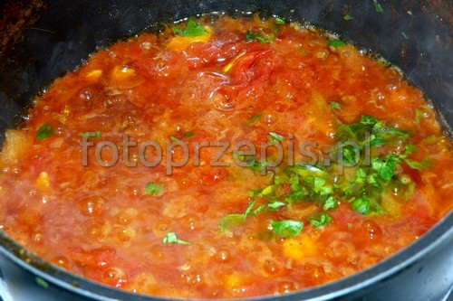 Makaron rigatoni z cukinią z duszonymi pomidorami kuchnia wloska kuchnia wegetarianska kuchnia europejska przepis foto Makaron rigatoni z cukinią z duszonymi pomidorami kuchnia wloska kuchnia wegetarianska kuchnia europejska przepis foto