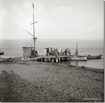 Dead Sea, dock, mat09224