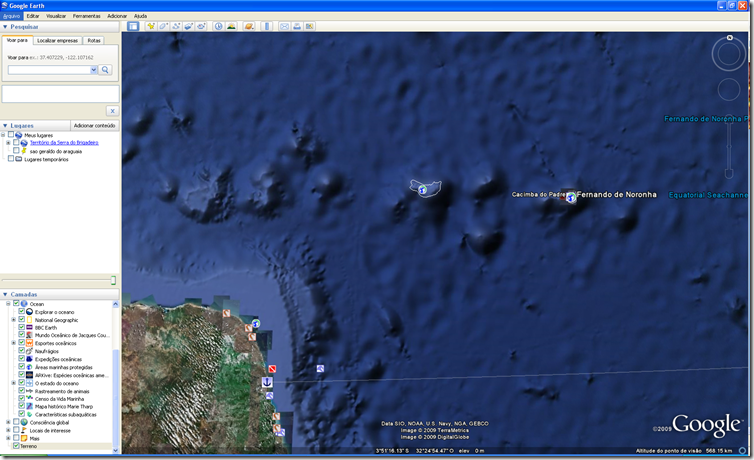 Google Earth 5 Fernando de Noronha