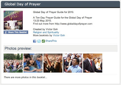 Global Day of Prayer Photo Booklet at MobileBooklet.com