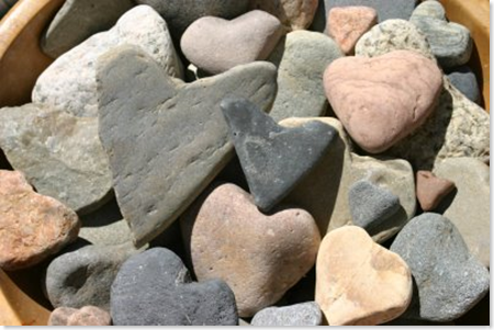 heart rocks