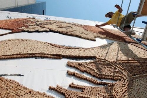Saimir Strati Toothpick, Nail, Cork Art
