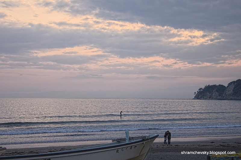 Japan Kamakura Beach Surfing Япония Камакура Пляж Сёрфинг