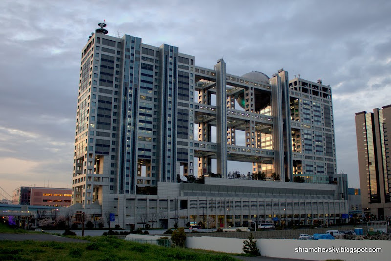 Japan Tokyo Odaiba Fuji TV Office Building Япония Токио Одайба Фуджи ТВ Телевидение Офис Здание
