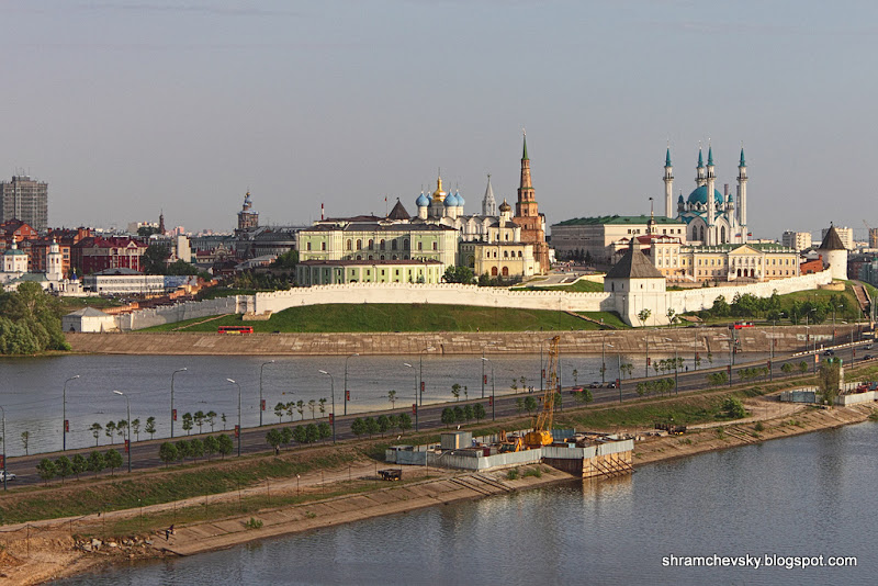 Russia Tatarstan Kazan Kremlin Qolsharif Mosque Söyembikä Tower Россия Татарстан Казань Кремль Кул Шариф Мечеть Башня Сююмбике