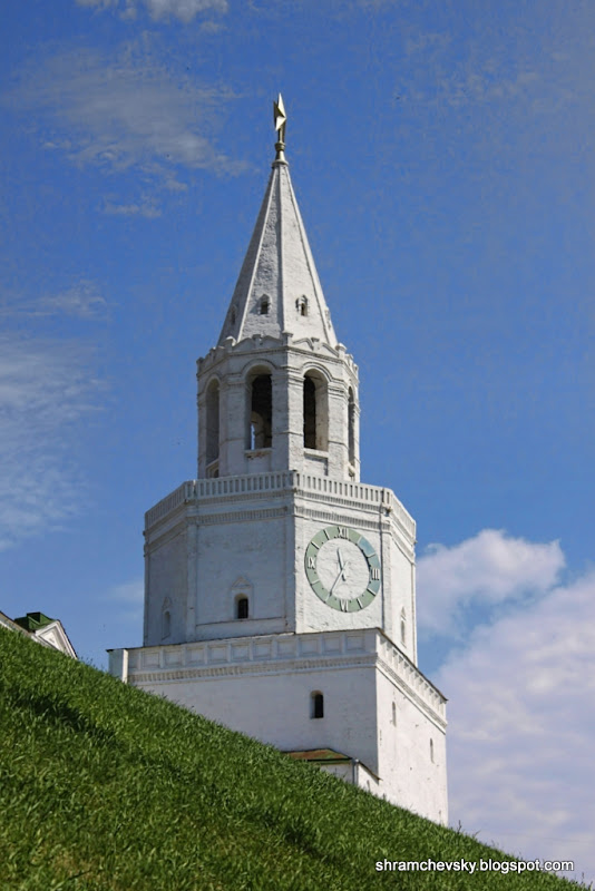 Russia Tatarstan Kazan Kremlin Spasskaya Tower Россия Татарстан Казань Кремль Спасская Башня