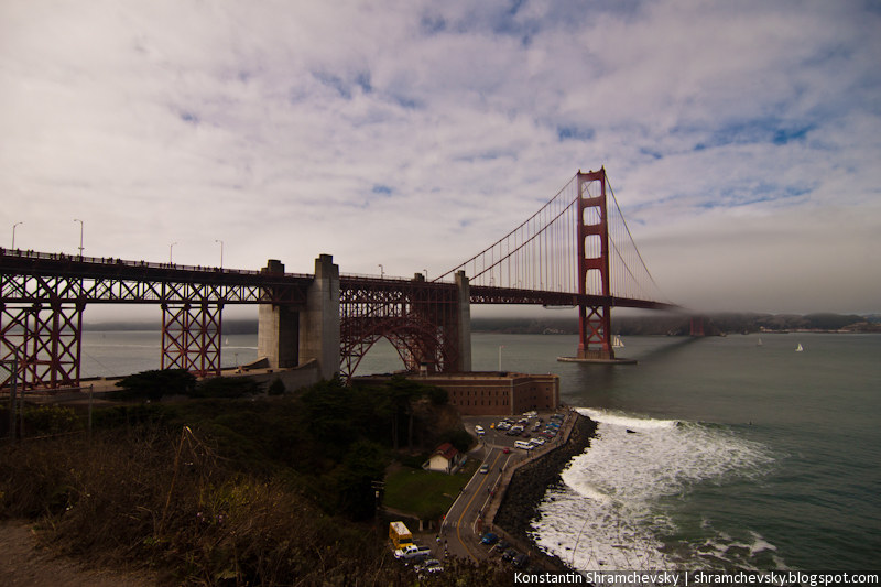 USA California San Francisco Golden Gate Bridge США Калифорния Сан Франциско Голден Гейт Бридж Мост Золотые Ворота
