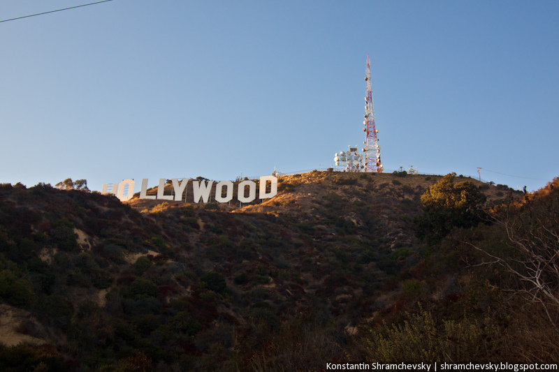 USA California Los Angeles Hollywood Sign США Калифорния Лос Анджелес Голливуд Знак