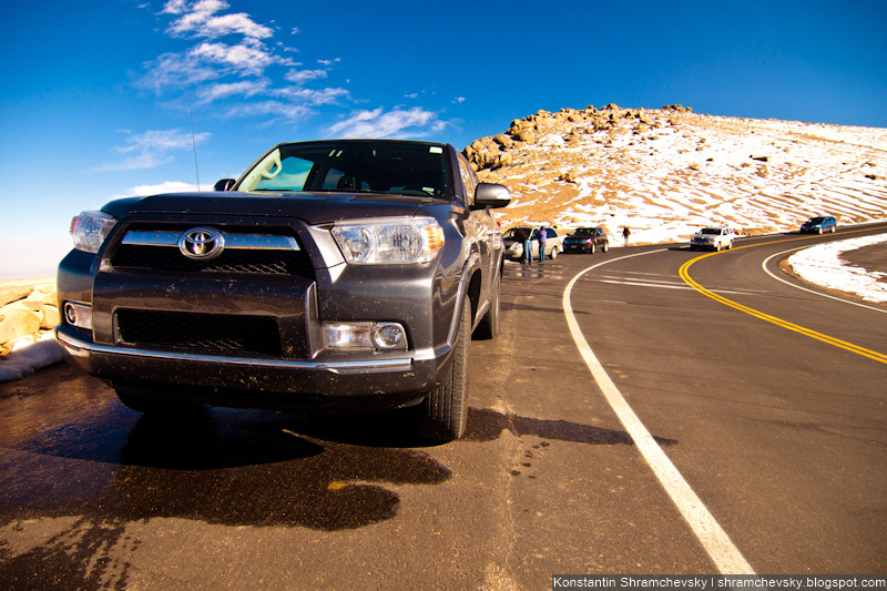 USA Colorado Rocky Mountains Pikes Peak США Колорадо Скалистые Горы Пайкс Пик 2011 Toyota 4Runner Тойота Фораннер