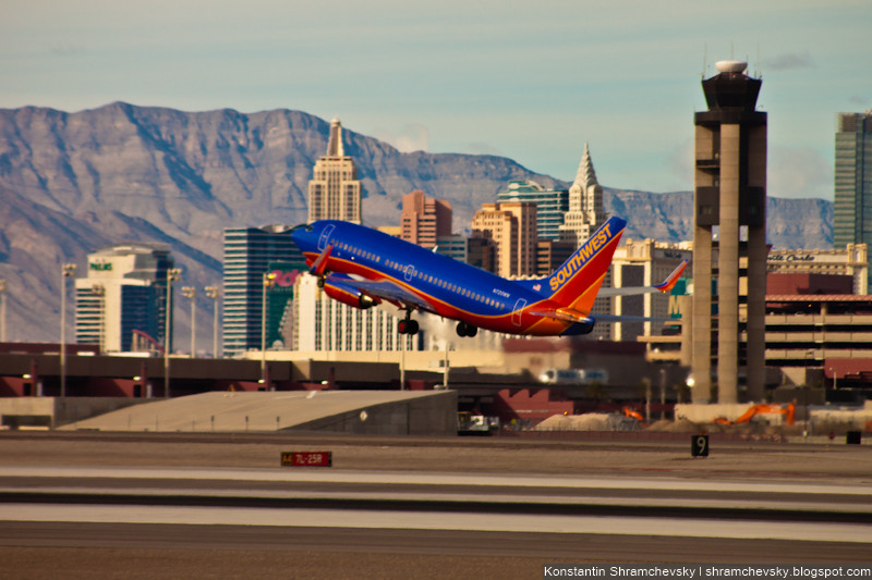 USA Nevada Las Vegas McCarran International Airport New York New York Southwest airlines Boeing 737 США Невада Лас Вегас Международный Аэропорт МакКарран Нью Йорк Нью Йорк Боинг 737 Саусвест Эйрлайнз
