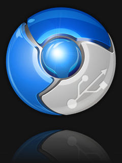 Chromium logo Chromium logo