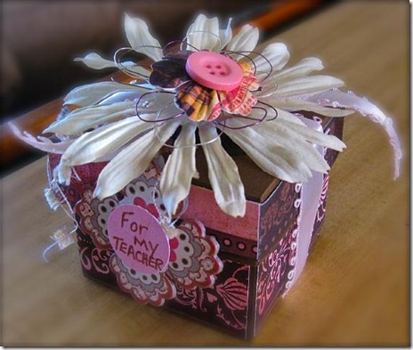 Teacher cupcake box