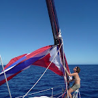 Gennacker setzen und dann übers Wasser rauschen