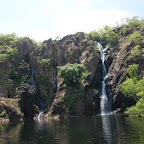 Die Belohnung: ein kühler Pool mit super Aussicht und garantiert keinem Krokodil (sonst wären die 50 Leute vor uns alle schon gefressen worden).