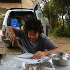 Fisch-Snack. Nicht selber gefangen, aber selber zubereitet.