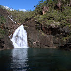 Wasserfall in der Zoe Bay auf Hichinbrook Island