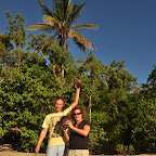 Erste Kokosnuss gefunden.