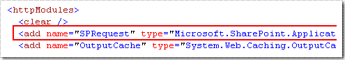 The SPRequest HttpModule.