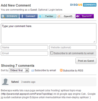 Formulir DISQUS