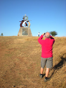 julio photographing a sculpture