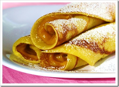 rhubarb curd crepes