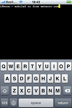 меняем пароль root iphone