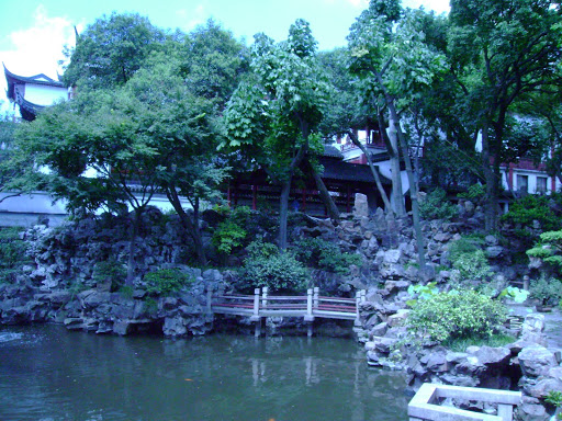 chinesische Gartenarchitektur im Yu Garden