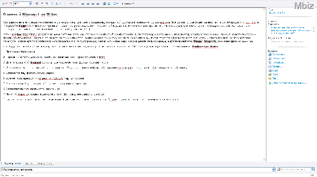 Windows Live Writer Windows Live Writer