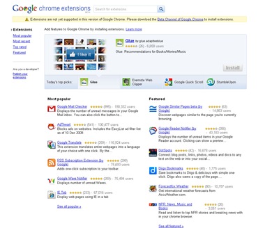 google chrome extensions