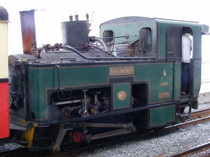 Train The train to the top of Snowdon seems to run partly on steam though the actual lifting is probably a rack and pinion affair. I dont really know much about trains...