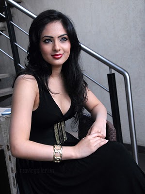 Nikesha Patel in Black Dress