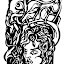 Norman Liebold: Illustrationen und Ornamente für "Incubus", 2003 | erotische Säule