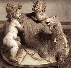 La Cabra Amaltea, una de sus primeras obras notables para los Borghese