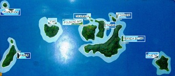 BANDA ISLANS MAP