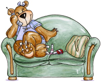 Bear on Couch