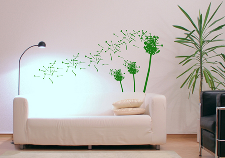 Decoración usando Diente de león DIENTE DE LEON