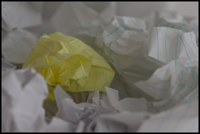 crumpled paper