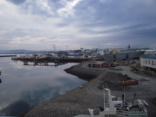 There's a substantial amount of landfill and construction going on at these docks.