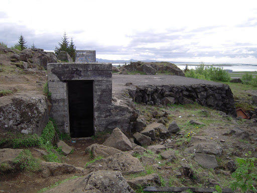 Another bunker nearby. This one's larger, but it's too hard to get inside.