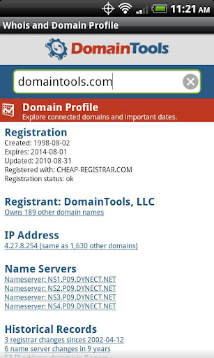 DomainTools Whois Lookup