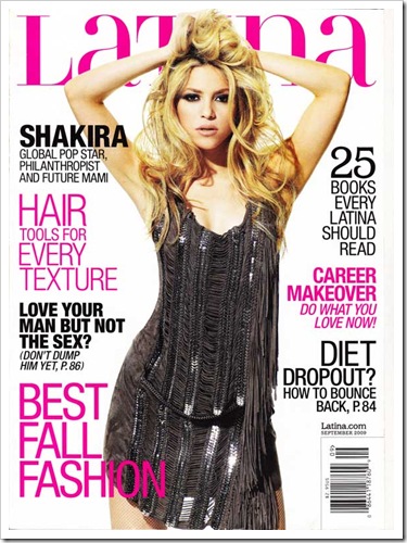  La loba Shakira posa para Latina [Septiembre 2009]