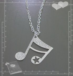 Musical Instument, Symbol, Teddy Bear, Mickey Key, Lock & Scorpio Necklace
