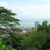 View of Sandakan from a hill behind