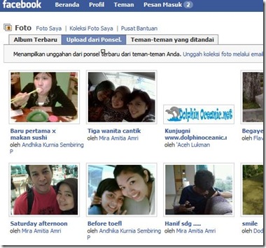 upload dari ponsel