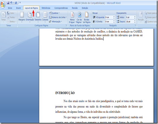 Paginacao de monografia