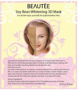 beautee 3d powder mask soy bean