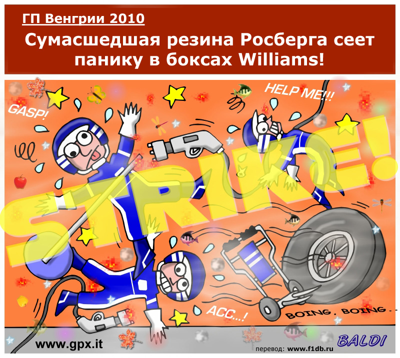 колесо Нико Росберга на Гран-при Венгрии 2010